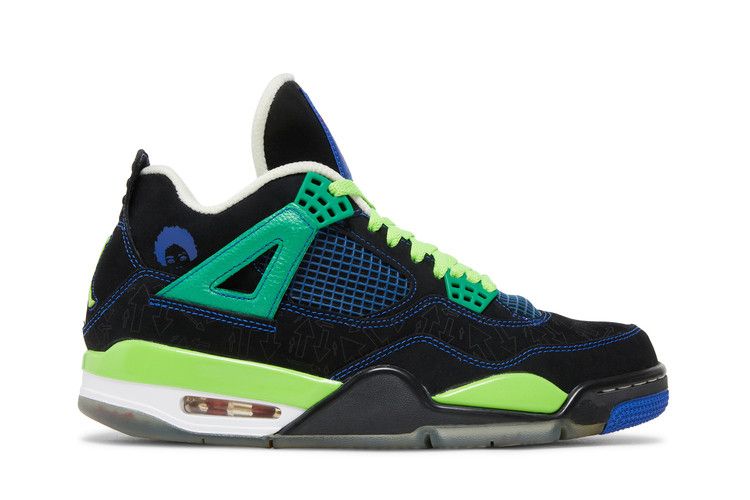 Air Jordan 4 Retro 'Doernbecher' — Black/Old Royal/Electric Green/White