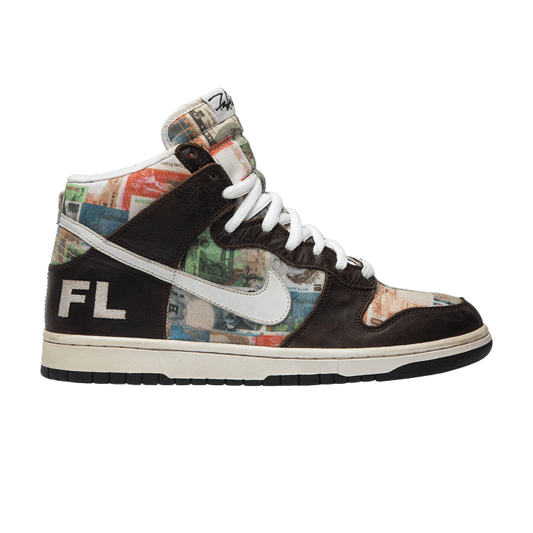 Nike Dunk Hi SB Pro 'Flom' — White/White/El Dorado