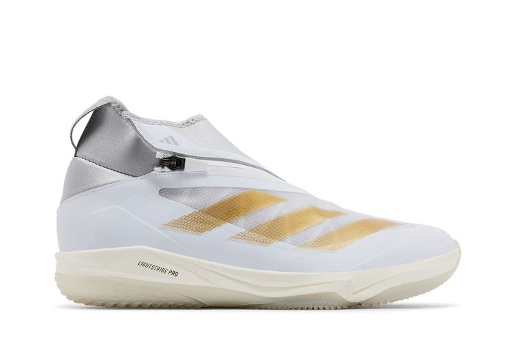 adidas Adizero Impact+ Turf 'White Gold Metallic' — Cloud White/Gold Metallic/Team Light Grey
