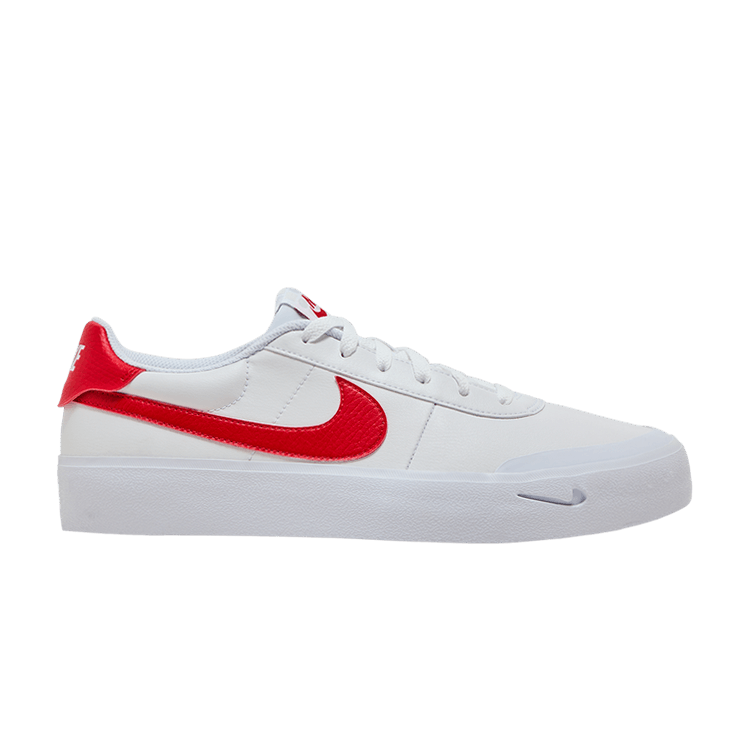 Nike Court Shot 'White University Red' — White/Photon Dust/Wolf Grey/University Red