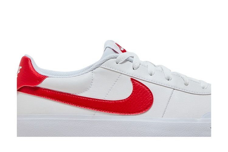 Nike Court Shot 'White University Red' — White/Photon Dust/Wolf Grey/University Red