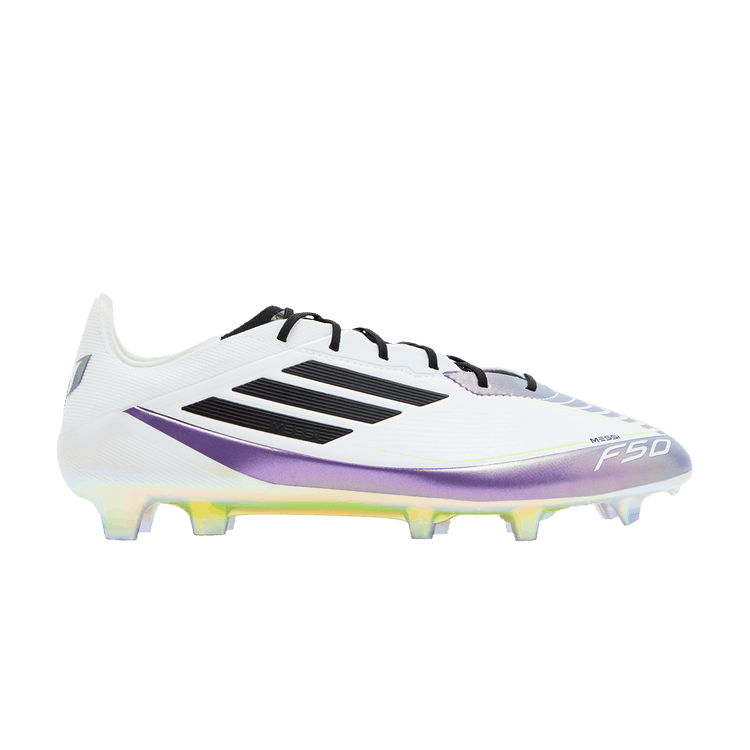 adidas Messi Adizero F50 Elite FG 'Triunfo Estelar Pack' — Cloud White/Core Black/Purple