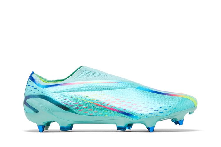 Adidas X Speedportal+ SG 'Al Rihla Pack - Clear Aqua' — Navy/Brick Red/White