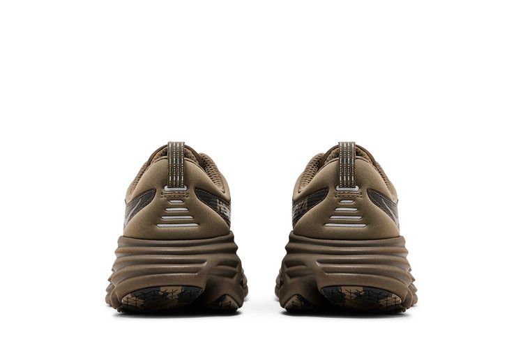 HOKA Bondi 8 Caged 'Stealth Tech Pack' — Umber/Deep Umber