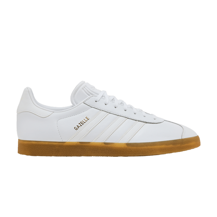 adidas Gazelle 'White Leather Gum' — Footwear White/Footwear White/Gum 4