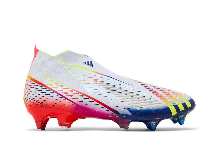 adidas Predator Edge+ SG 'Al Rihla Pack' — Cloud White/Solar Yellow/Power Blue