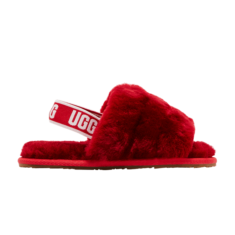 UGG Fluff Yeah Slide Toddler 'Ribbon Red' — Ribbon Red