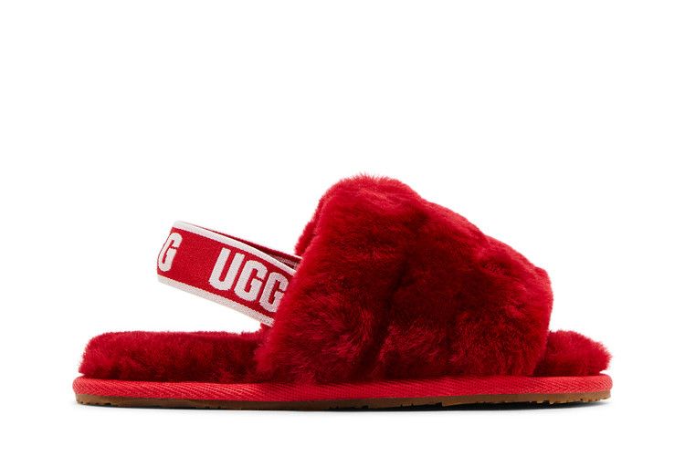 UGG Fluff Yeah Slide Toddler 'Ribbon Red' — Ribbon Red
