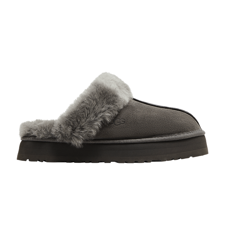 UGG Wmns Disquette Slipper 'Charcoal' — Charcoal