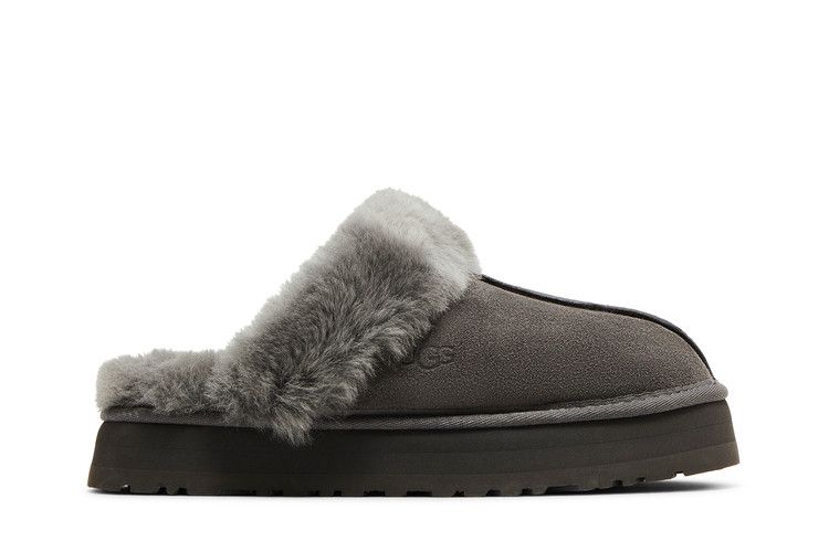 UGG Wmns Disquette Slipper 'Charcoal' — Charcoal