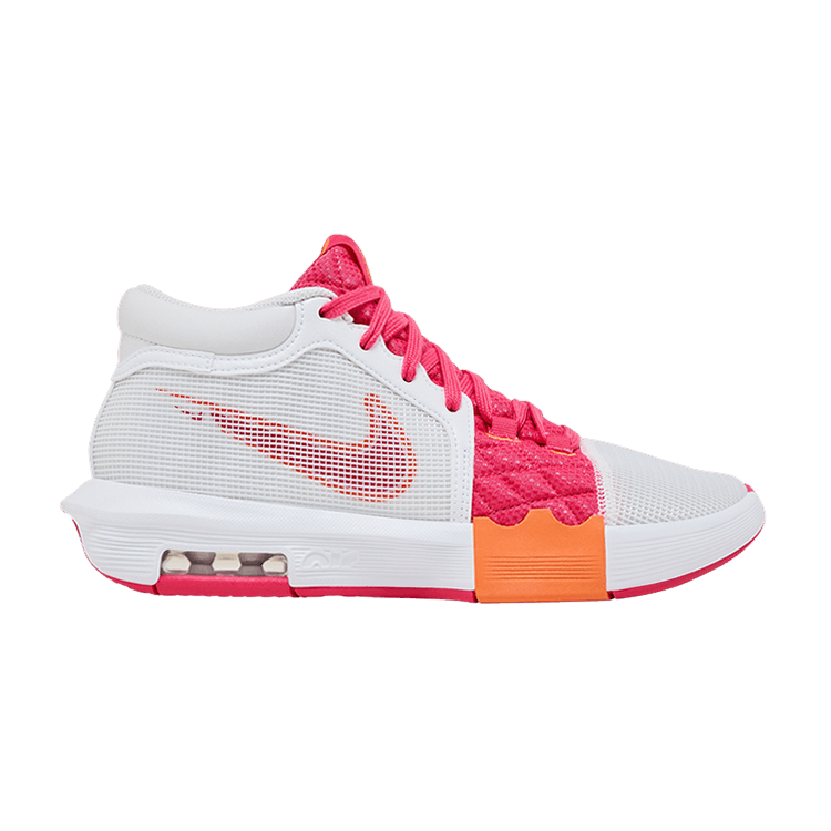 Nike LeBron Witness 8 'Dunkin Donuts' — White/Bright Mandarin/Aster Pink