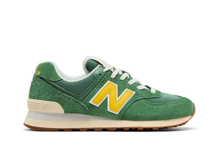 New Balance Wmns 574 'Mallard Green Yellow' — Mallard Green/Ginger Lemon