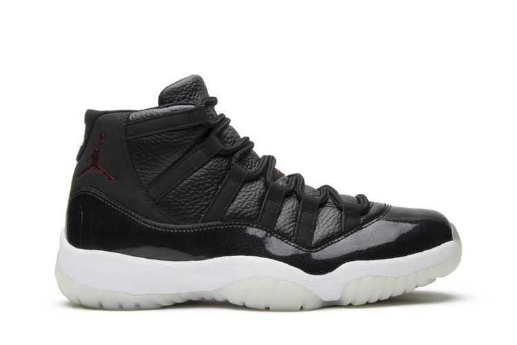 Air Jordan 11 Retro '72-10' — Black/Black-Varsity Red