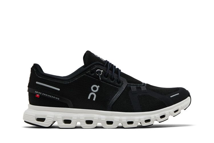 ON Wmns Cloud 6 'Black White' — Black/White