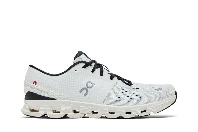 ON Cloud X 4 'Ivory Black' — Ivory/Black