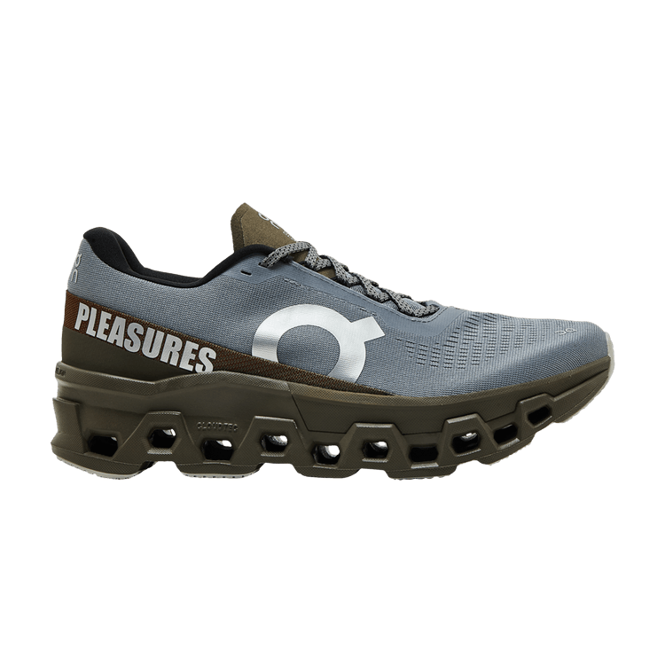 The Loop Running Supply x Pleasures x Cloudmonster 2 'Mist Olive' — Mist/Olive