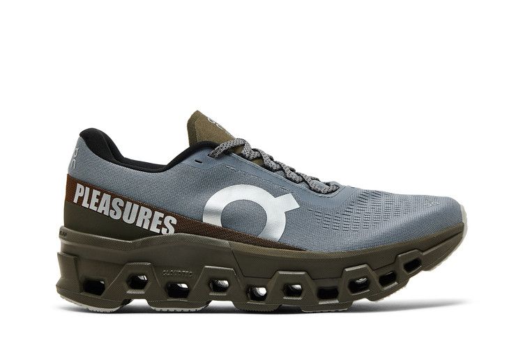 The Loop Running Supply x Pleasures x Cloudmonster 2 'Mist Olive' — Mist/Olive