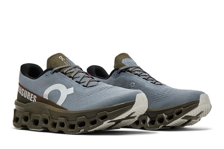 The Loop Running Supply x Pleasures x Cloudmonster 2 'Mist Olive' — Mist/Olive