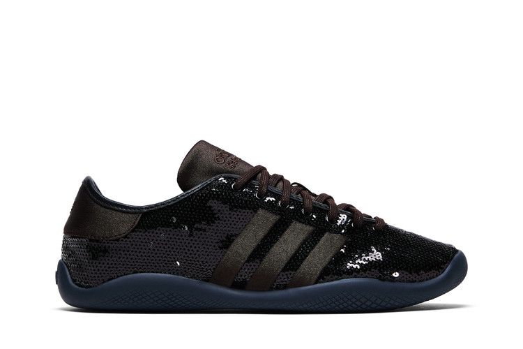 Wales Bonner x adidas Karintha 'Brown Sequins' — Core Black/Silver Metallic/Dark Brown