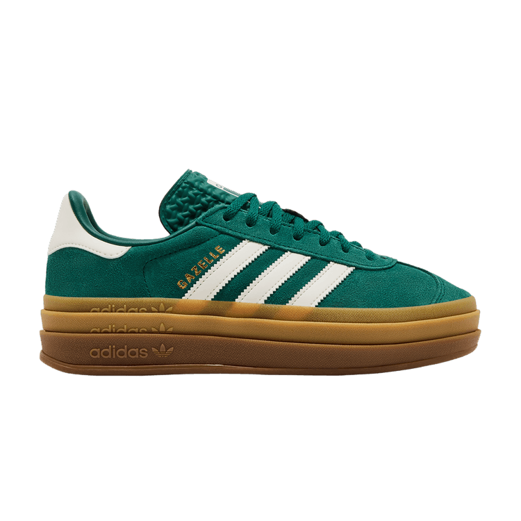 adidas Wmns Gazelle Bold 'Collegiate Green' — Collegiate Green/Off White/Gold Metallic