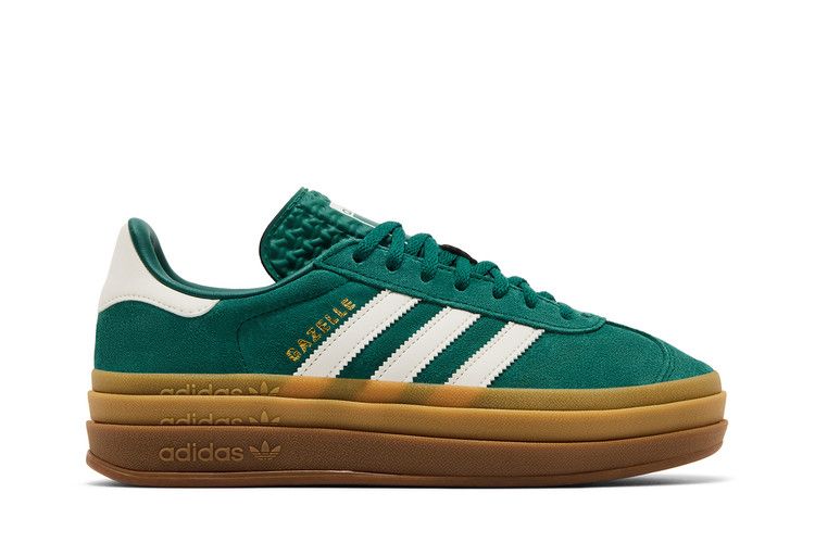 adidas Wmns Gazelle Bold 'Collegiate Green' — Collegiate Green/Off White/Gold Metallic