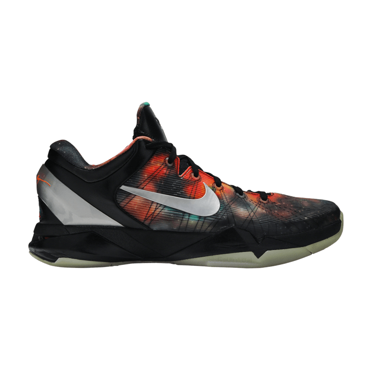 Nike Zoom Kobe 7 'All Star - Galaxy' — Black/Metallic Silver-Total Orange-Volt