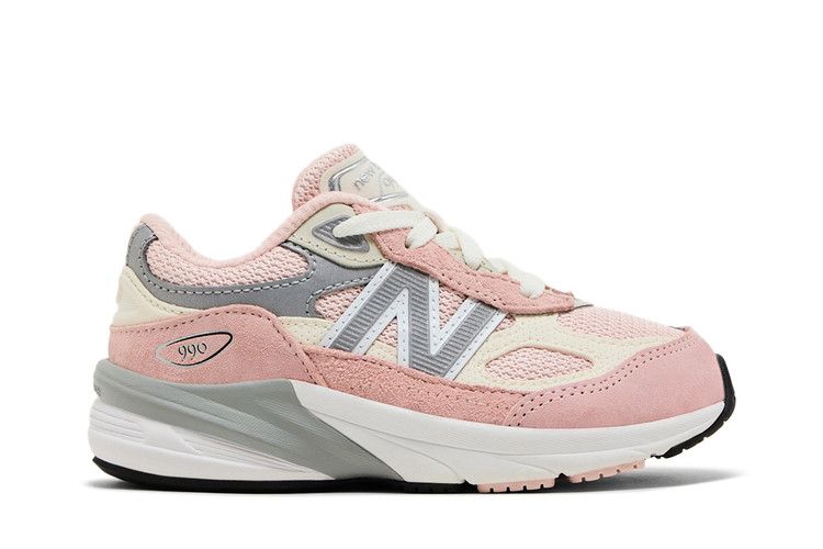 New Balance 990v6 Toddler 'Pink Haze' — Pink Haze/White