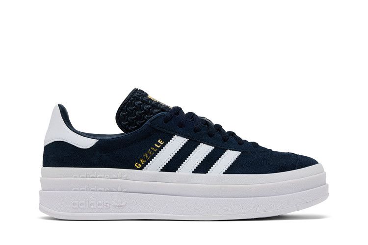 adidas Gazelle Bold J 'Aurora Ink White' — Aurora Ink/Cloud White/Gold Metallic