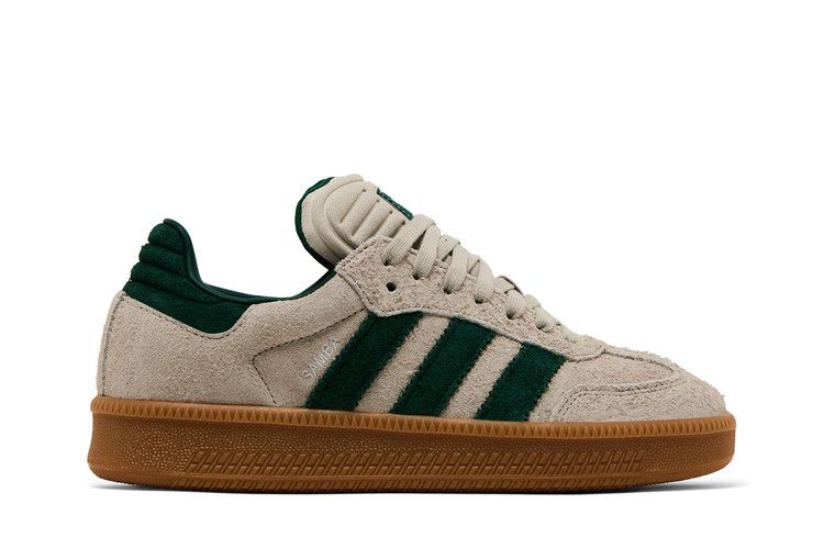 adidas Samba XLG 'Putty Grey Collegiate Green' — Putty Grey/Collegiate Green/Gum
