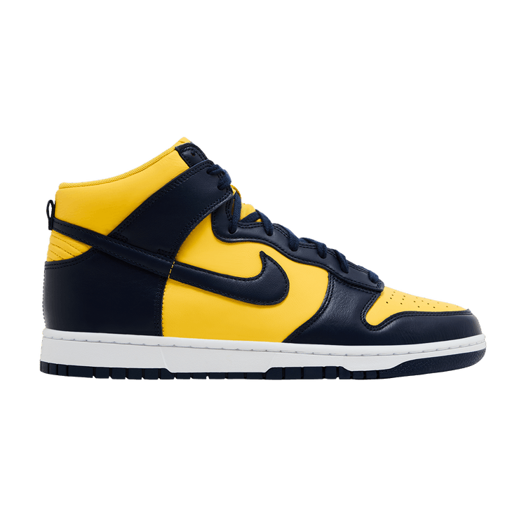 Nike Dunk High 'Michigan' 2025 — Varsity Maize/Midnight Navy/Coconut Milk/Sanded Purple
