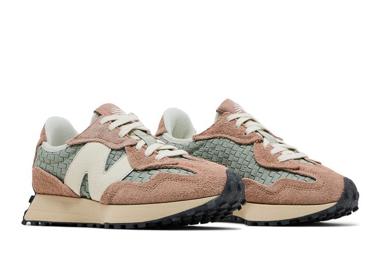 New Balance 327 'Woven Pack - Flat Taupe Olivine' — Flat Taupe/Olivine