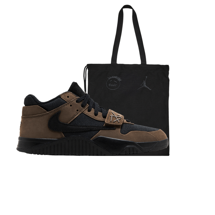 Travis Scott x Air Jordan Jordan Jumpman Jack TR 'Dark Mocha' With Tote Bag — Dark Mocha/Black/Sail