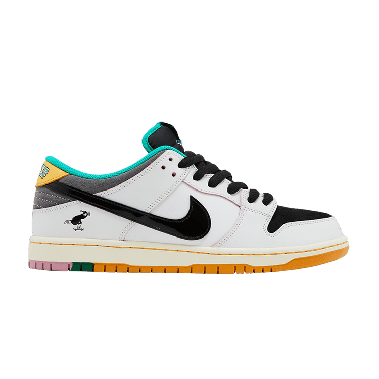 Men's CSEF x Nike Dunk Low SB 'White Clear Emerald' — Summit White/Black/White/Iron Grey/Clear Emerald/Bucktan