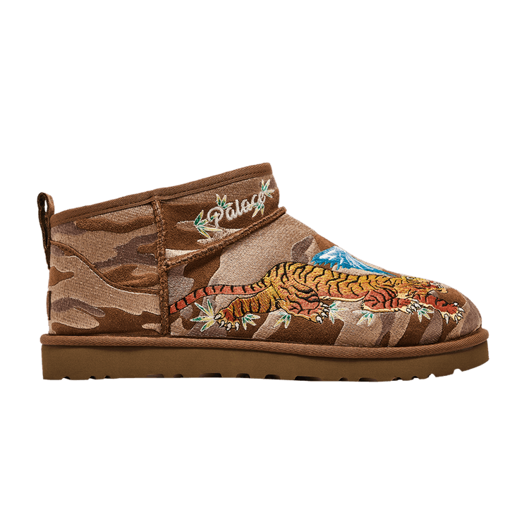 Palace x UGG Classic Ultra Mini Boot 'Chestnut Camo' — Chestnut