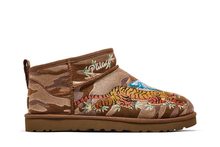 Palace x UGG Classic Ultra Mini Boot 'Chestnut Camo' — Chestnut