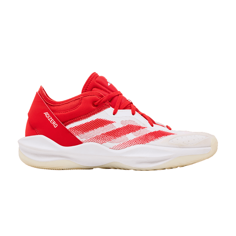 adidas Adizero Select 2.0 Low 'White Red' — Cloud White/Red/Cloud White