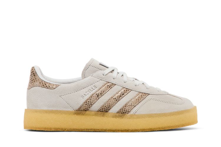 Ronnie Fieg x Clarks x adidas 8th Street Gazelle Indoor 'Kithmas' — Crystal White/Brown