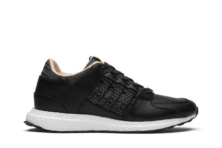 Avenue x adidas EQT Support 93/16 'Black' — Core Black/Core Black/Footwear White