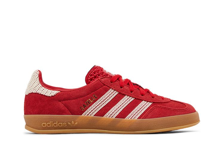 adidas Wmns Gazelle Indoor 'Crochet Pack - Scarlet' — Better Scarlet/Wonder White/Gum