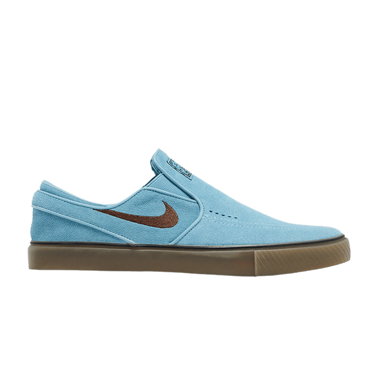 Nike Zoom Stefan Janoski+ Slip SB 'Denim Turquoise' — Denim Turquoise/Denim Turquoise/Gum Light Brown/Cacao Wow