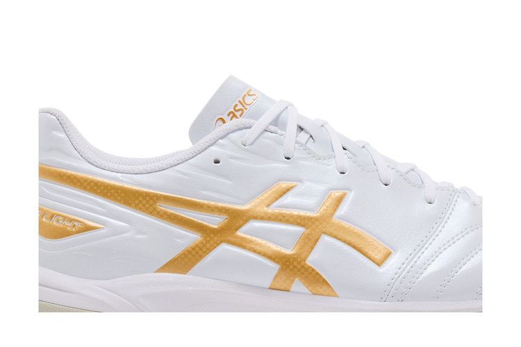 ASICS DS Light Club TF Wide 'White Pure Gold' — White/Pure Gold
