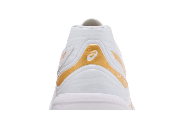ASICS DS Light Club TF Wide 'White Pure Gold' — White/Pure Gold