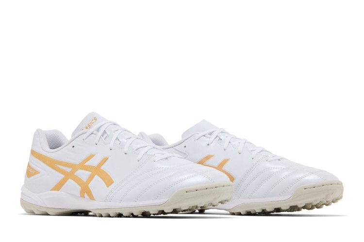 ASICS DS Light Club TF Wide 'White Pure Gold' — White/Pure Gold