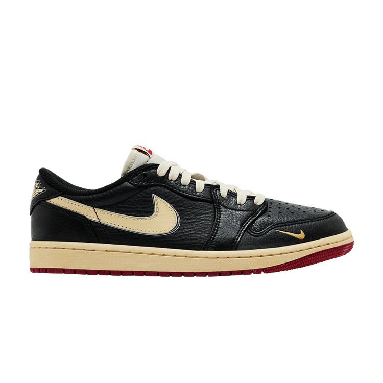 Nigel Sylvester x Air Jordan 1 Low OG 'Better With Time' — Black/Muslin/Varsity Red