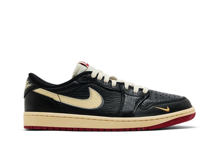 Nigel Sylvester x Air Jordan 1 Low OG 'Better With Time' — Black/Muslin/Varsity Red