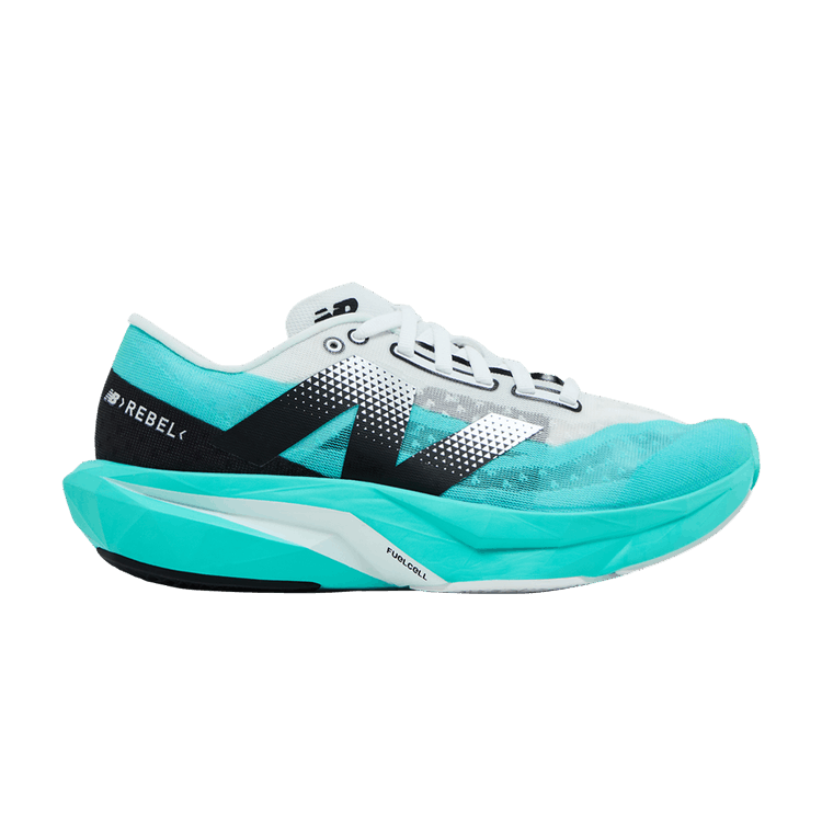 New Balance Wmns FuelCell Rebel v4 Wide 'Cyber Jade' — Cyber Jade/Black/White
