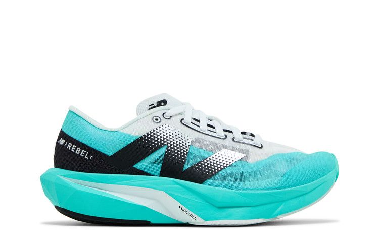 New Balance Wmns FuelCell Rebel v4 Wide 'Cyber Jade' — Cyber Jade/Black/White