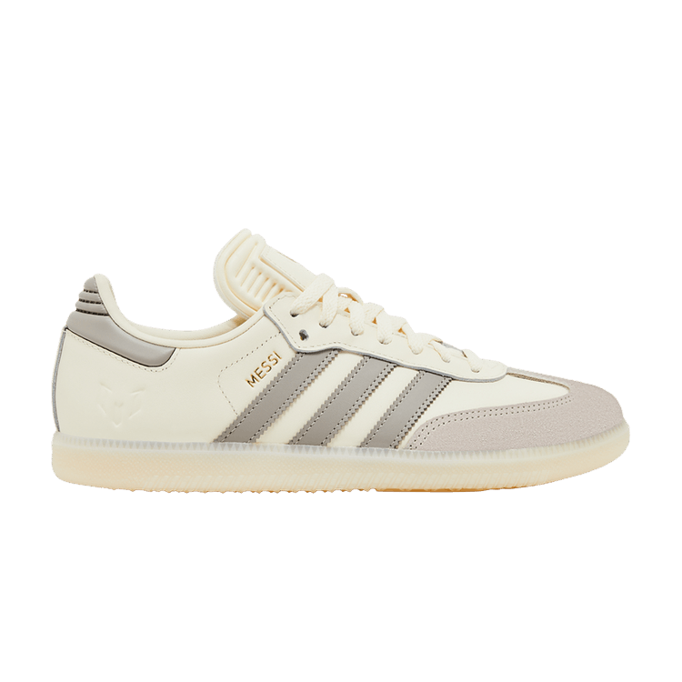 Lionel Messi x adidas Samba Indoor 'Cream White' — Cream White/Light Brown/Gold Metallic