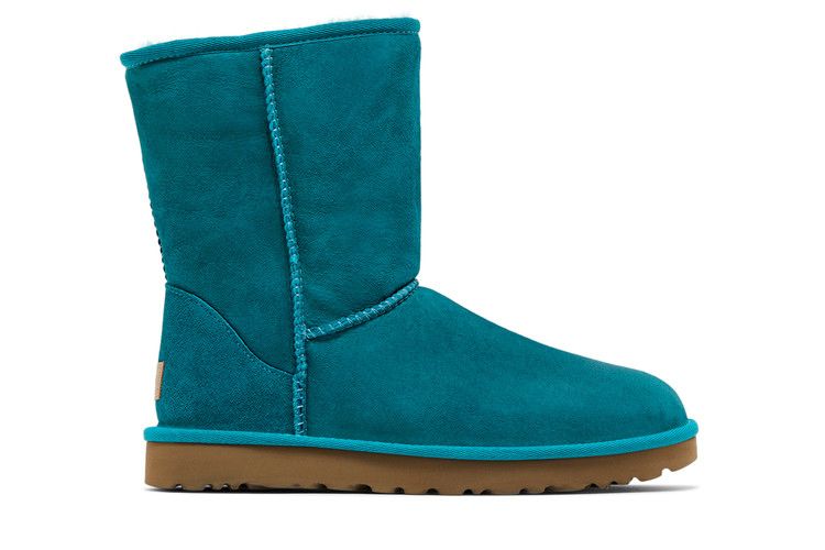 UGG Wmns Classic Short II 'Aquatic Blue' — Aquatic Blue
