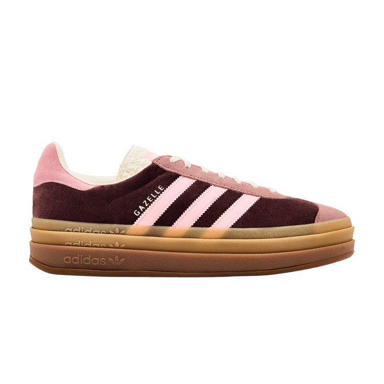 adidas Wmns Gazelle Bold 'Shadow Brown Glow Pink Velvet' — Shadow Brown/Warm Clay/Glow Pink